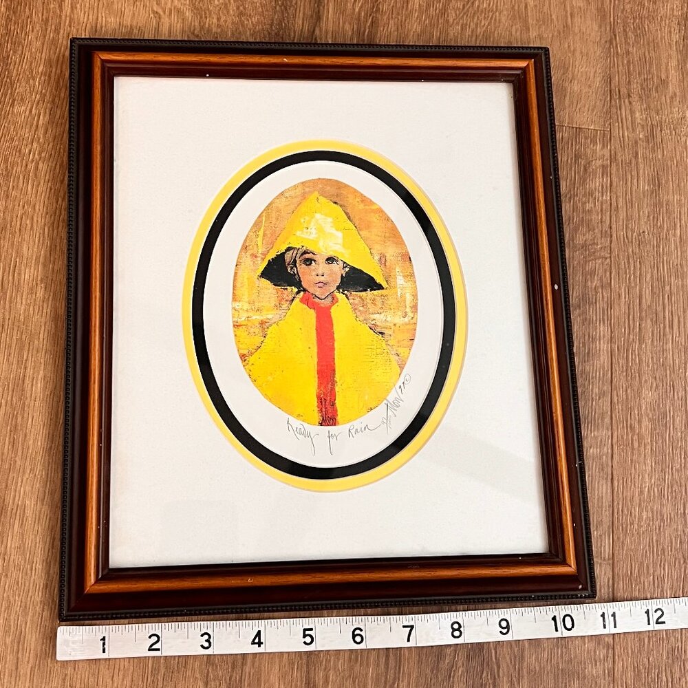 Patricia Buckley Moss Ready For Rain Signed Lithograph Print - Picture 5 of 11